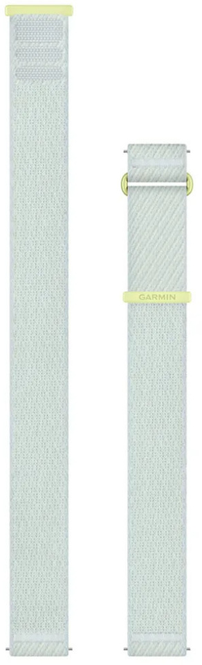 Garmin pulsikella rihmade komplekt Quick Release ComfortFit Fabric 20mm, citron/cloud blue