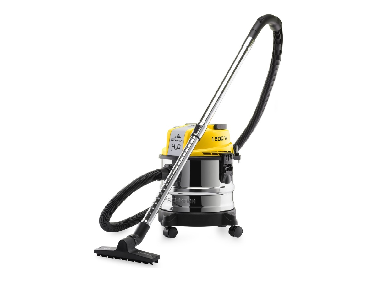tolmuimeja | Fachmann 4211 90000 | ETA Bag/Bagless | Power 1200 W | Wet suction | must/kollane | Dust capacity 15 L