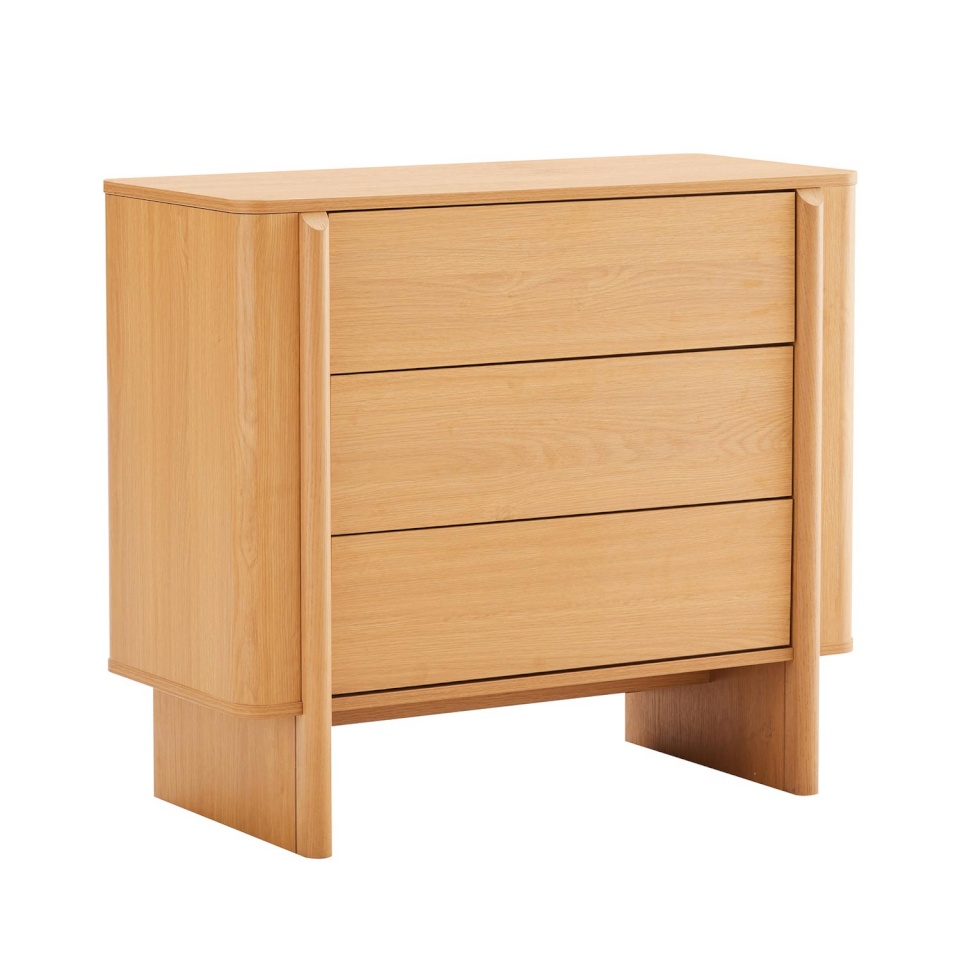 H4Y kummut MORBEN 90x42xH80cm, tammedekooriga melamiin