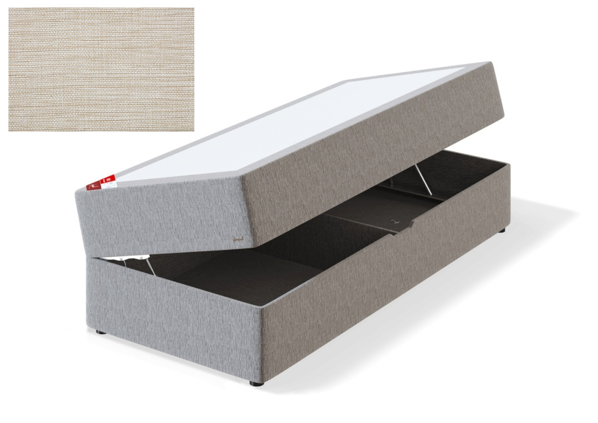 Sleepwell kušett panipaigaga RED POCKET STORAGE,  90x200x53cm, MANGO helebeež, keskmine