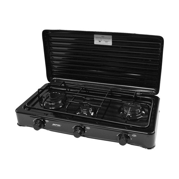 Smile lauapliit Gas cooker 3-burners KN-03/1KB, must
