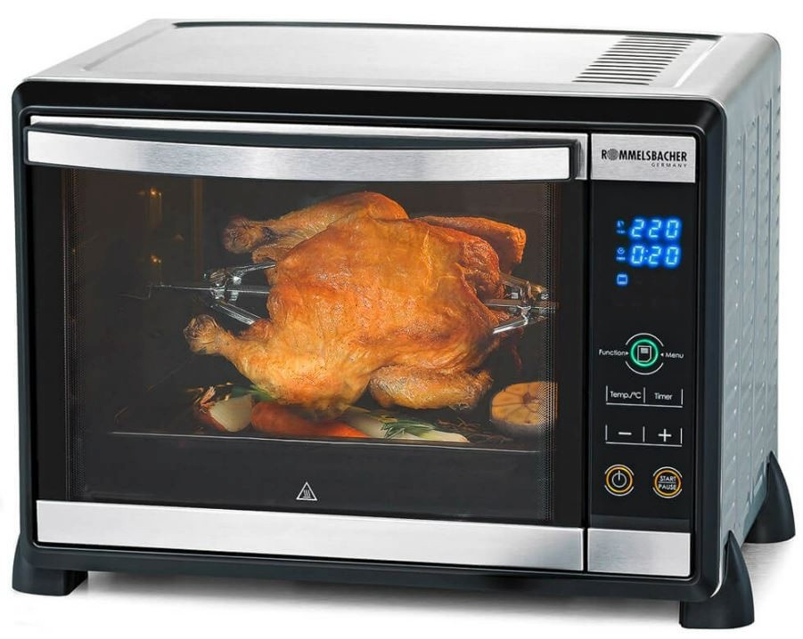 Rommelsbacher lauaahi BGE1580E Electronic Baking Oven & Rotisserie Grill, hõbedane