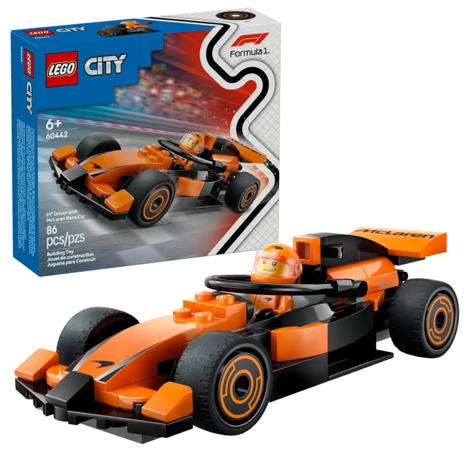 Lego klotsid CITY 60442 F1 Driver with McLaren Race Car