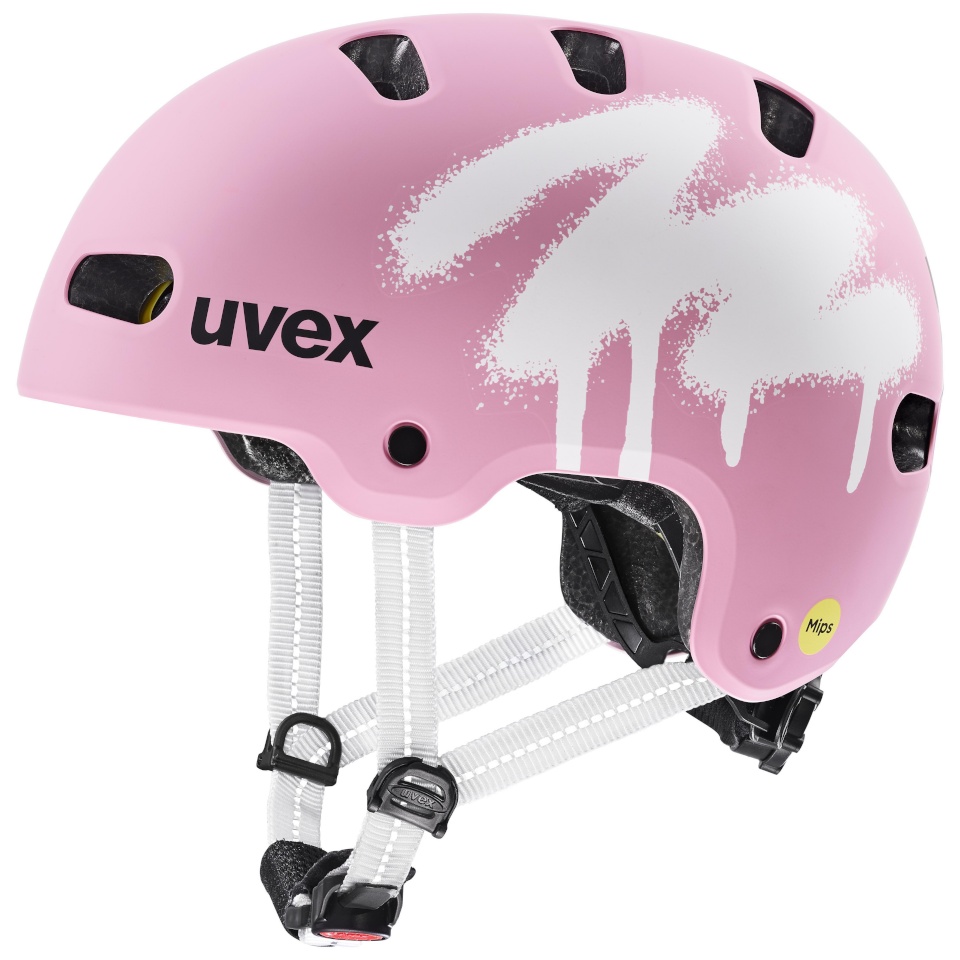 Uvex laste kiiver Kid 4 Style MIPS, 55/58 cm, pritsmekindel maasikamatt
