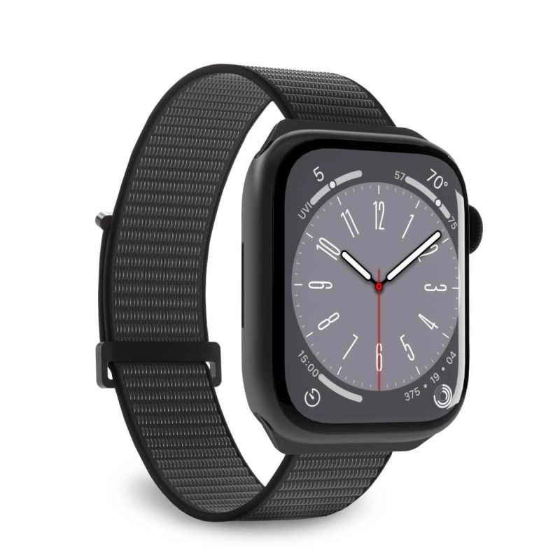 Puro Sport Nylon Strap for Apple Watch 42mm/44mm/45mm/49mm - Black
