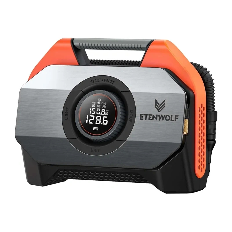 Etenwolf S6 Car Air Compressor, 11.03 bar, 19,200 mAh (oranž)