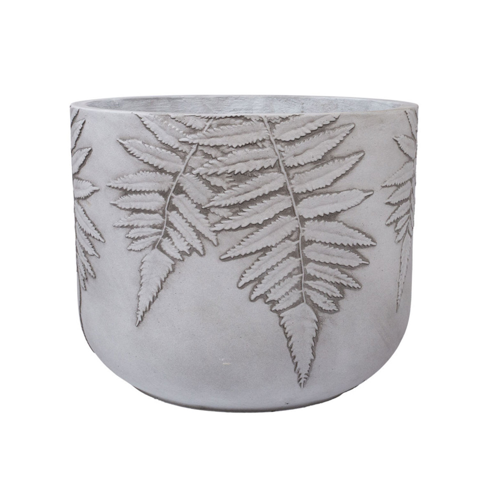 H4Y lillepott FERN D44xH36cm, valge/hall