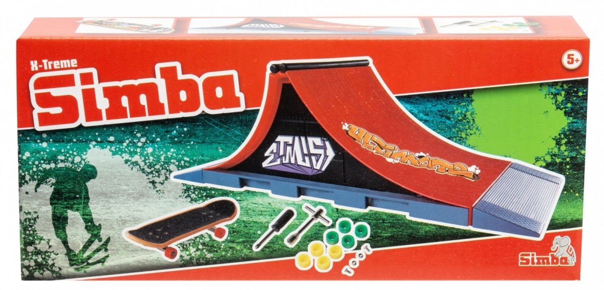 Simba 103304654 Set WOT Mini Deskorolka z rampą Utlimate