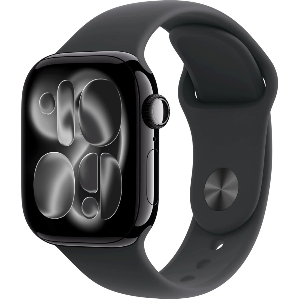 Apple Watch Series 11 42mm GPS + Cellular, S/M, Jet Black Aluminium, must 