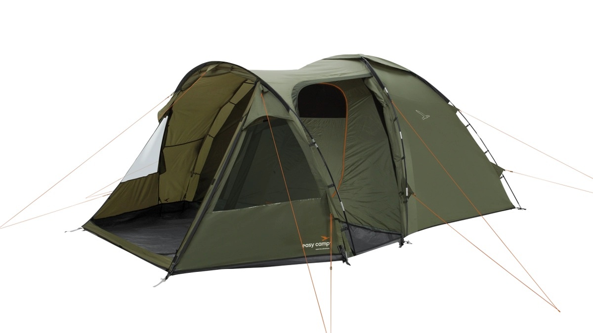 Easy Camp telk Kinn 5 (oliiviroheline, with Tunnel-Anbau, Modell 2025)