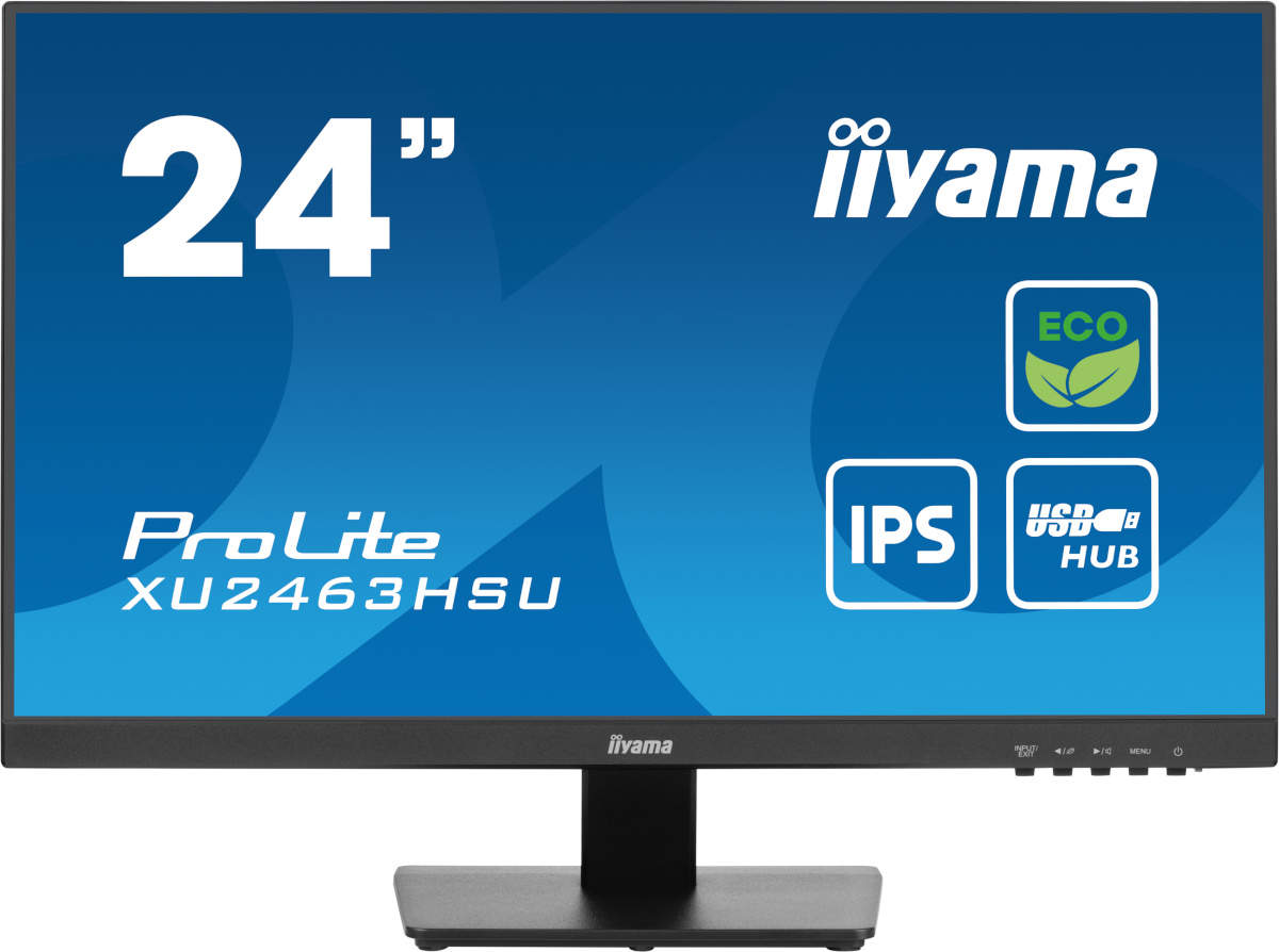 iiyama monitor 60.5cm (24") XU2463HSU-B1 16:9 HDMI+DP+2xUSB IPS Retail