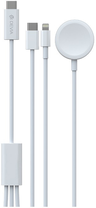 Devia kaabel EA520 3in1 USB-C - USB-C/Lightning/Apple Watch