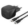 Belkin laadija BOOST Charge USB-C 45W PD PPS+USB-C Kab.sw.WCA013kq1MBK-B6