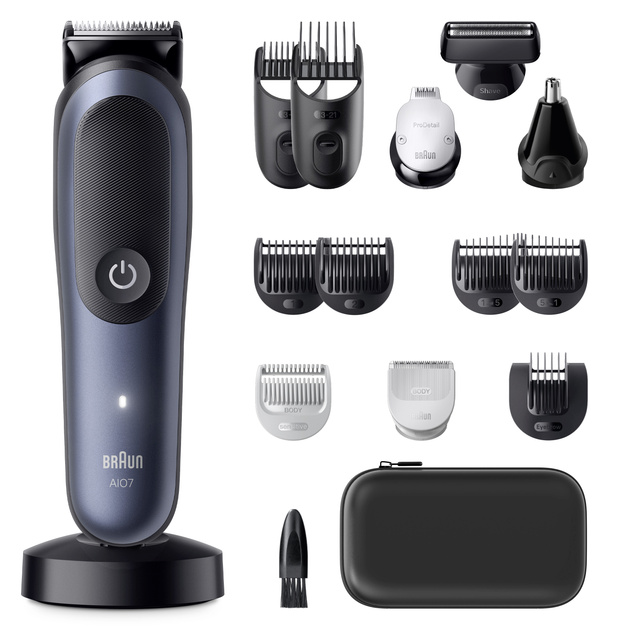 Braun habemepiiraja AIO7580 Series 7 All-In-One Trimmer, sinine/must