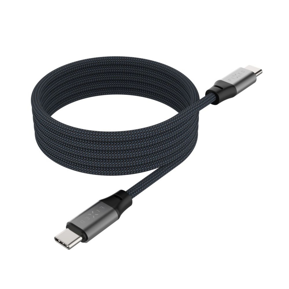 Fixed | Magnetic Braided Cable USB-C/USB-C, USB 2.0, hall | FIXDBM-CC12-GR