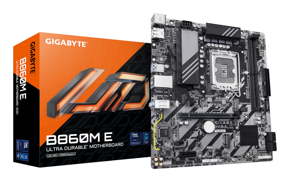 Gigabyte emaplaat B860M E Motherboard |