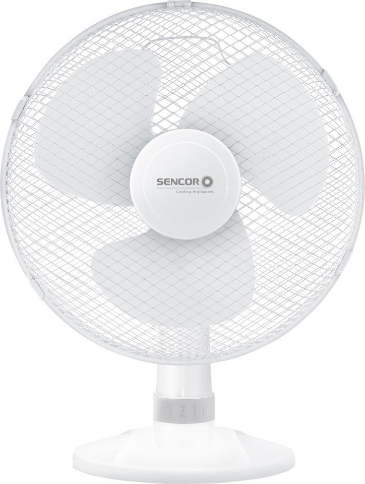 Sencor ventilaator SFE3027WH Desktop Fan 30cm, 40W, valge