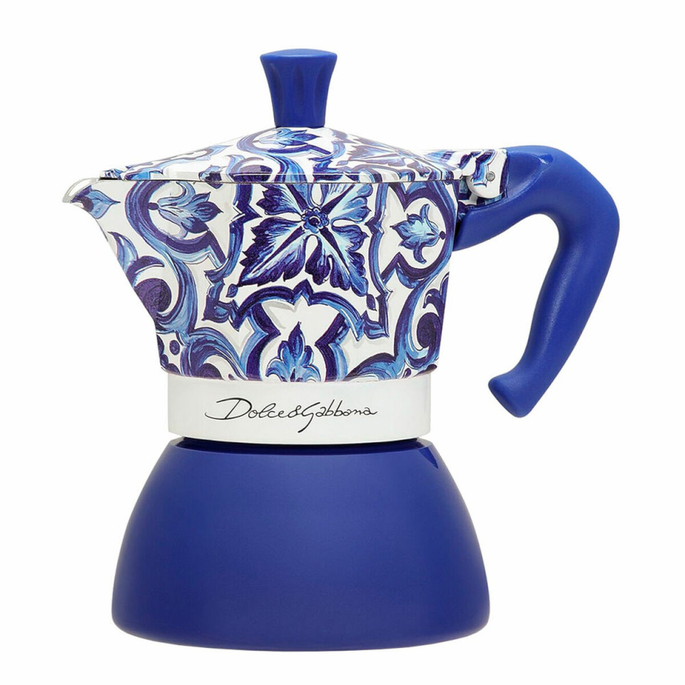 Bialetti Itaalia Kohvikann Dolce & Gabanna BLU MEDI 4T sinine Roostevaba teras 4 tassi