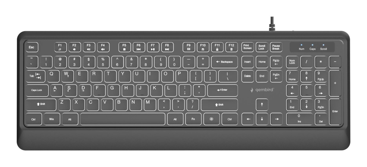 Gembird klaviatuur Multimedia USB ENG must Kb-uml-04
