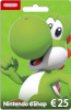 Nintendo eShopi kinkekaart 25 eurot, aktiveerimiskaart