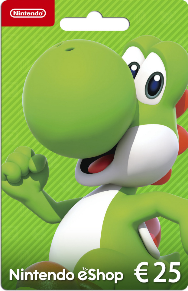 Nintendo eShopi kinkekaart 25 eurot, aktiveerimiskaart