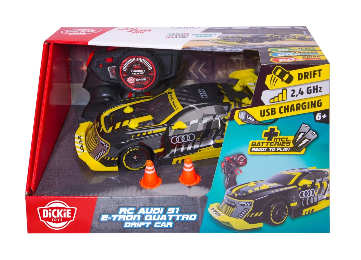 Simba Dickie kaugjuhtimisega auto Dickie Toys kaugjuhtimisega Audi S1 E-Tron Quattro Drift,