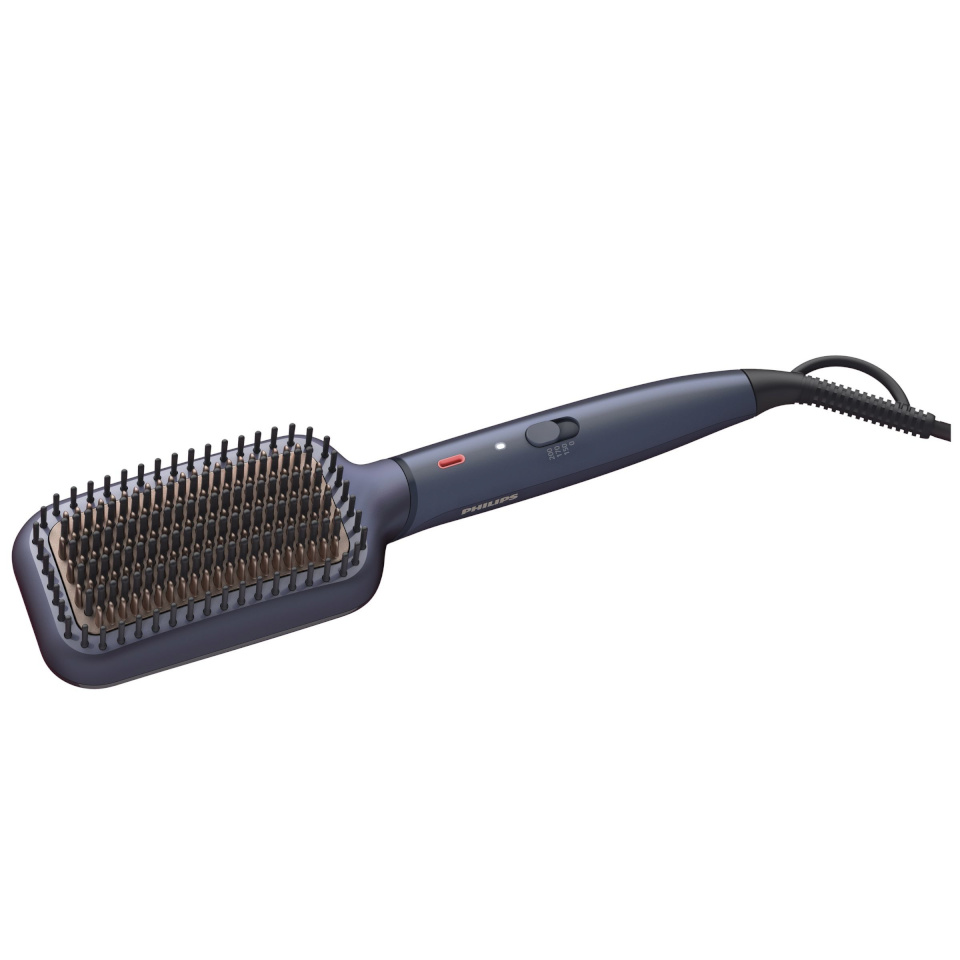 Philips sirgendav juuksehari BHH885/00 Series 5000 Heated Straightening Brush, sinine