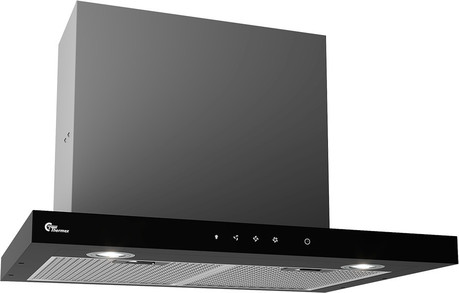 Thermex seinale paigaldatav õhupuhasti Super Silent GT, must, 60 cm