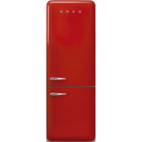 Smeg külmik FAB38RRD6 50-ndate stiil, 205cm, 333/128 l, 37dB, puutetundlik juhtimine, NoFrost, punane