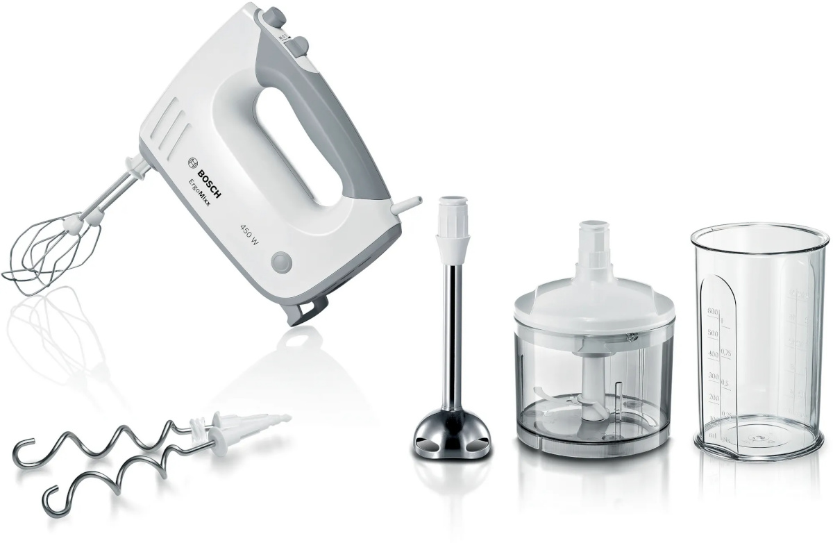 Bosch käsimikser MFQ36480 ErgoMixx Hand Mixer 450W, valge