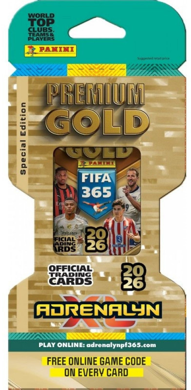 Panini jalgpallikaardid FIFA 365 2026 Blister Premium Gold