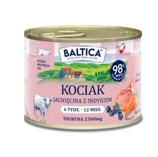 Baltica kassitoit Smaki Regionów Kitten Lamb with Turkey, 185g