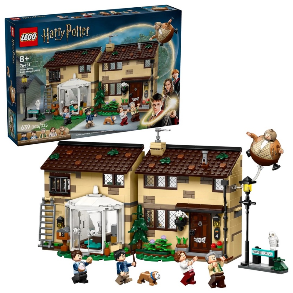 Lego klotsid HARRY POTTER 76451 Privet Drive: Aunt Marge's Visit