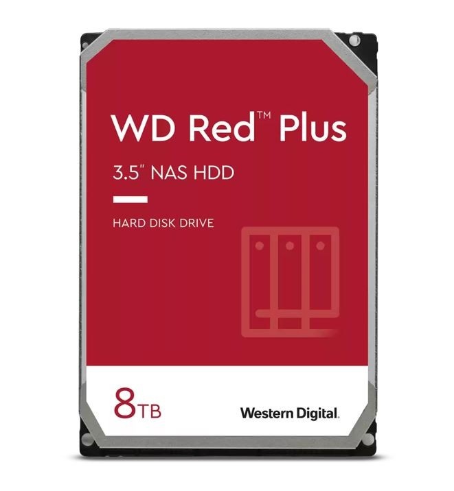 WD kõvaketas Dysk twardy Red Plus 8TB 3.5 cala CMR 256MB/5640RPM Class