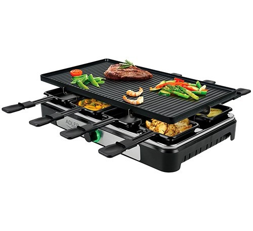 Adler elektrigrill AD 6616 Raclette Electric Grill, must