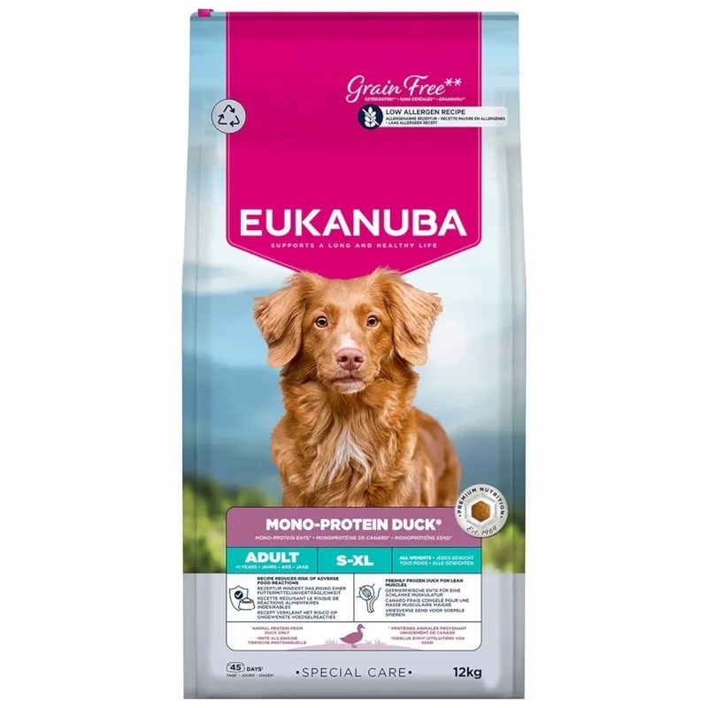 Eukanuba kuivtoit koerale Special Care Mono-Protein Adult, Duck, 12kg