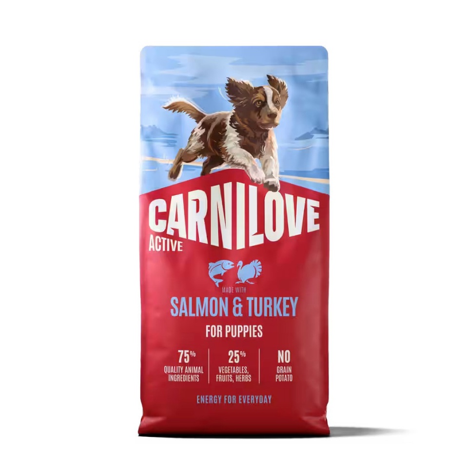 Carnilove kuivtoit koerale Active Puppy Salmon & Turkey, 12kg