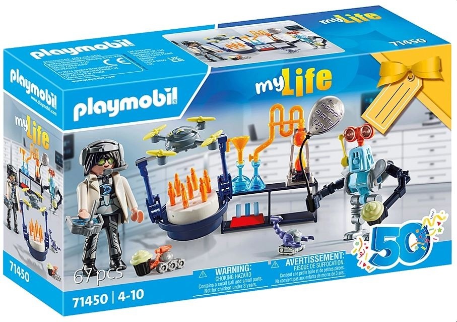 Playmobil klotsid 71450 City Life Forscher with Robotern