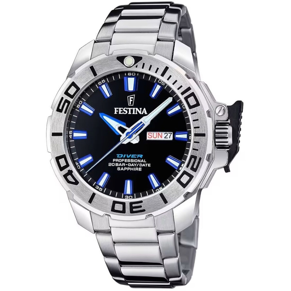 Festina meeste kell F20665/3 must Hõbedane