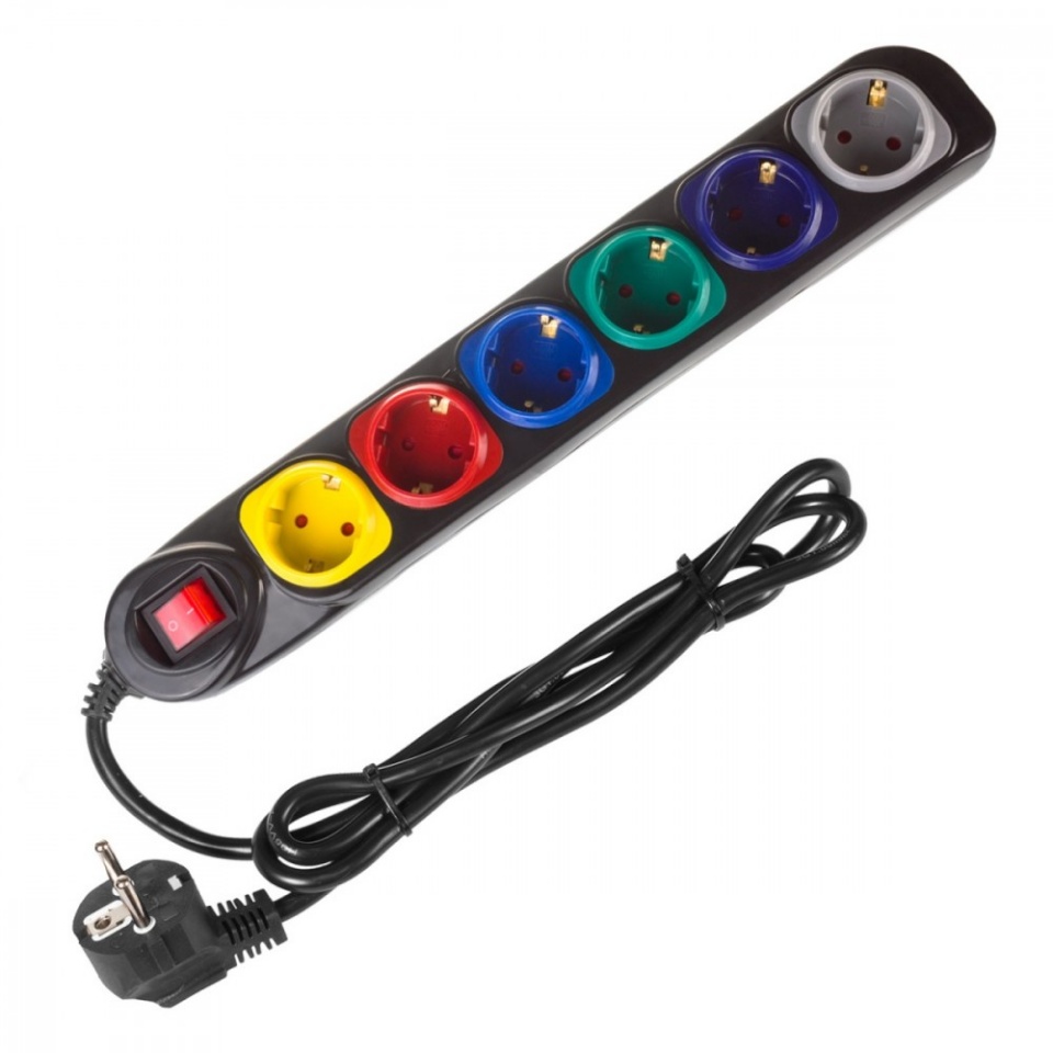 Maclean pikendusjuhe Power strip 250VAC/10A 1,5m MCE509 B