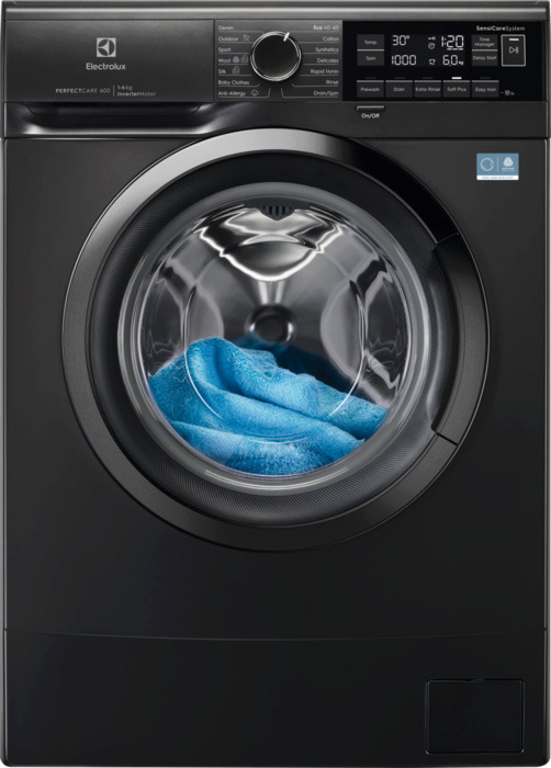 Electrolux pesumasin EW6S662G38 600 SensiCare Washing Machine, 6kg, 1200 p/min, must