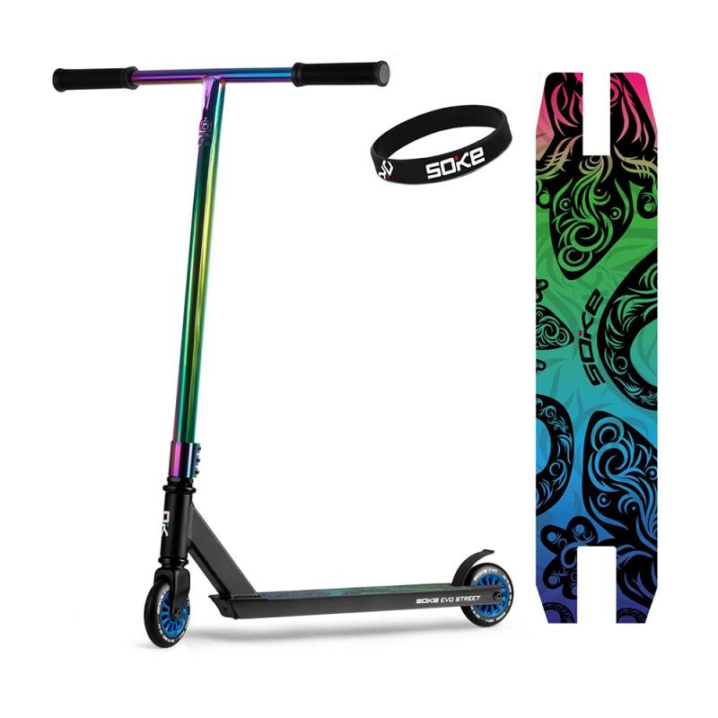 SOKE Trikitõukeratas EVO, must-neokroomne