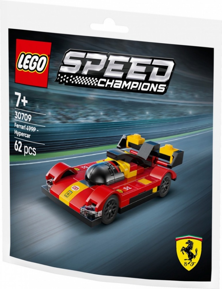 LEGO klotsid 30709 Speed Champions Ferrari 499P Supersportwagen (Polybag)