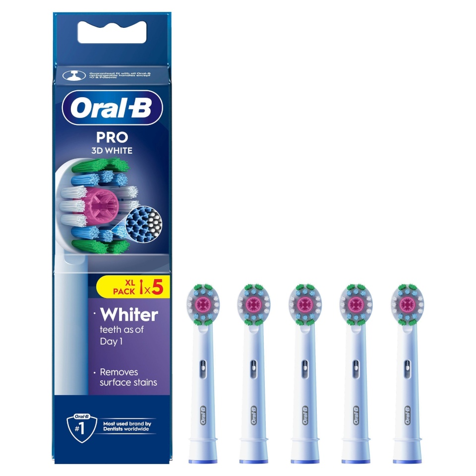 Braun lisaharjaga hambahari Oral-B 3D White, 5 tk