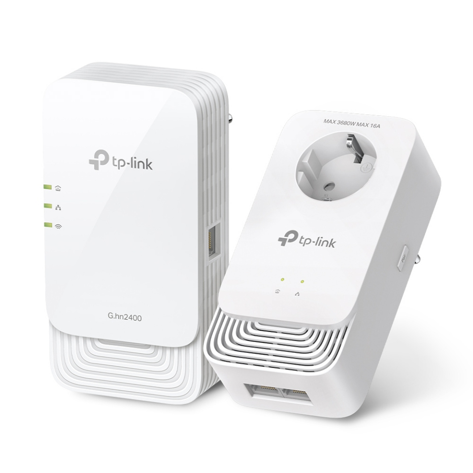 TP-LINK adapter PGW2440 KIT G.hn2400 Powerline AX1800 Wi-Fi 6 Kit