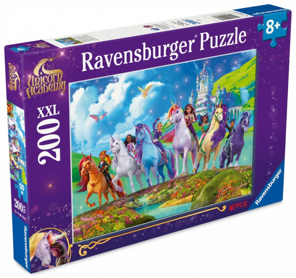 Ravensburger pusle Kinderpuzzle Unicorn Academy - The Magie the Unicorn Academy (200-osaline)