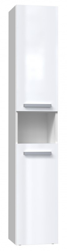 Top E Shop vannitoakapp Bathroom cabinet NEL I 31x30x174cm, valge, läikega