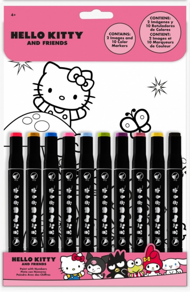 Kids Euroswan Colorbook Hello Kitty Painting by numbers