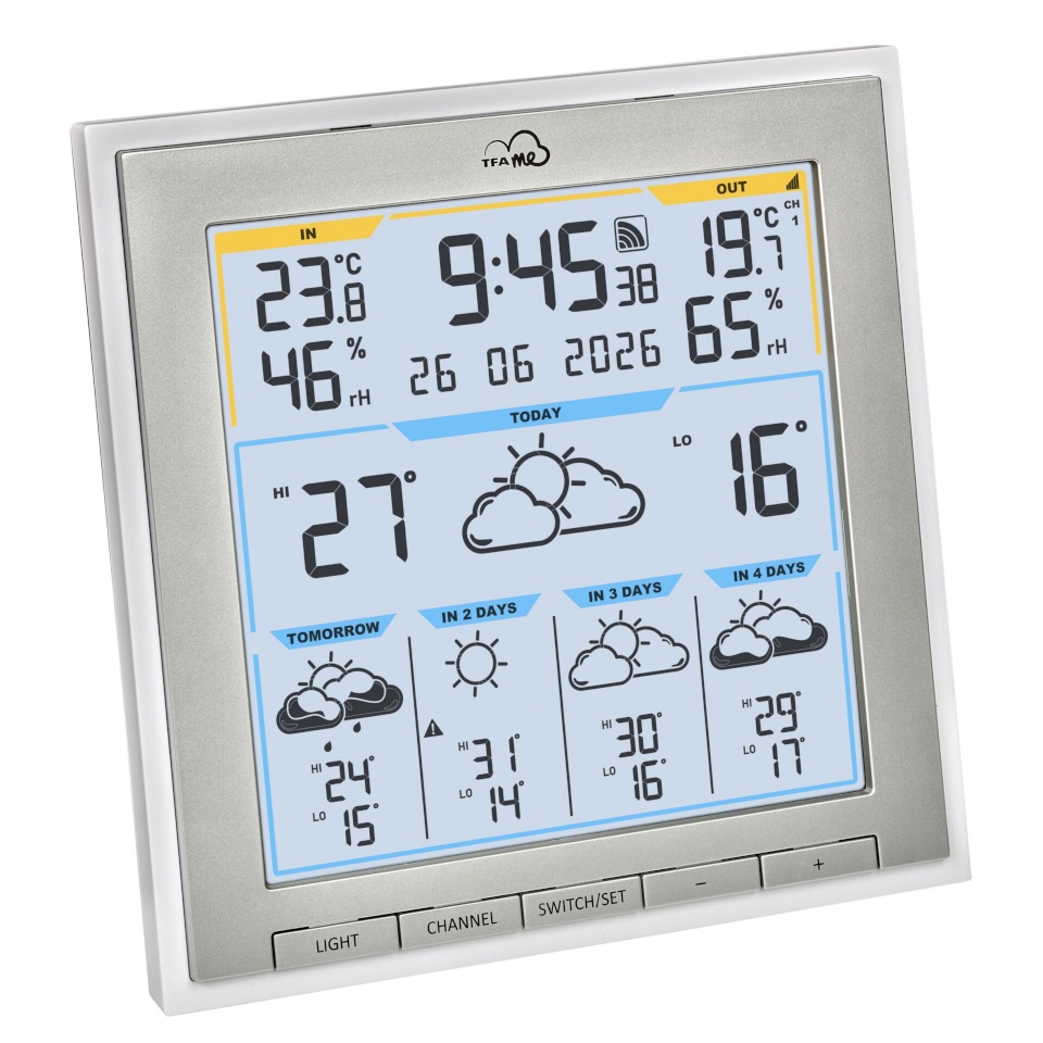 Tfa ilmajaam TFA.me 35.8105.02 ID-08 WLAN Funk-Wetterstation valge