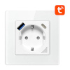 Avatto nutipistik Smart WiFi Wall Socket TUYA USB + USB-C, valge (N-WOT10-USB-W)